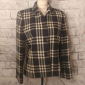 Villager black and cream blazer